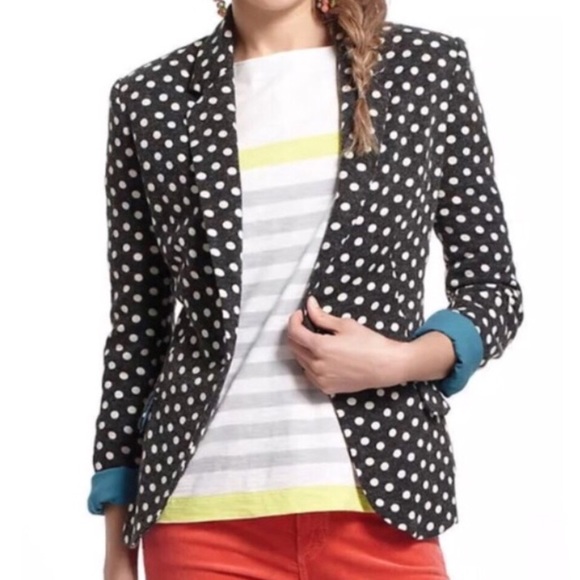Anthropologie Jackets & Blazers - ANTHRO • daring dotty blazer 🐞